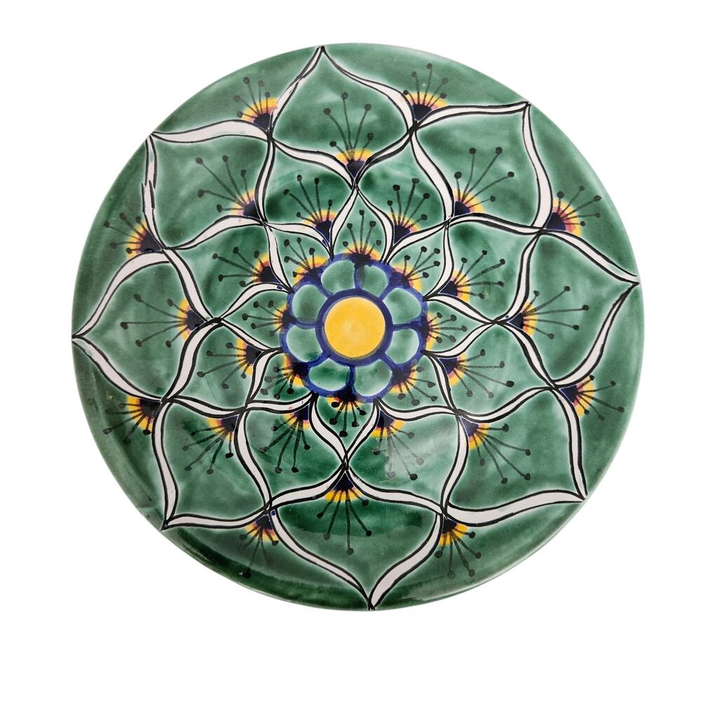 Vintage Hand Painted Pinel H Mex Mexican Art Pottery Decorative Plate